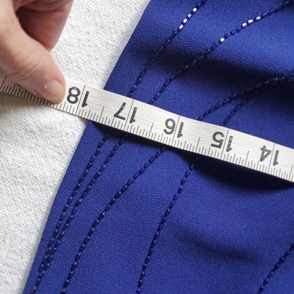 Rimini by Shaw Embellished 2 pc. Sleeveless Maxi Event Blue Sz. 6 Dress w Jacket - Picture 16 of 16